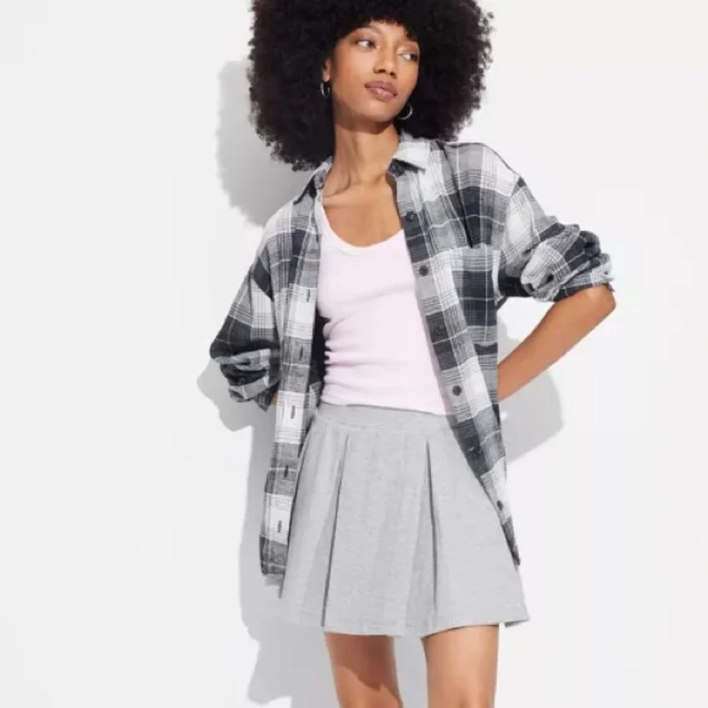 🧡 Mid-Rise Knit Skort Wild Fable Target Gray